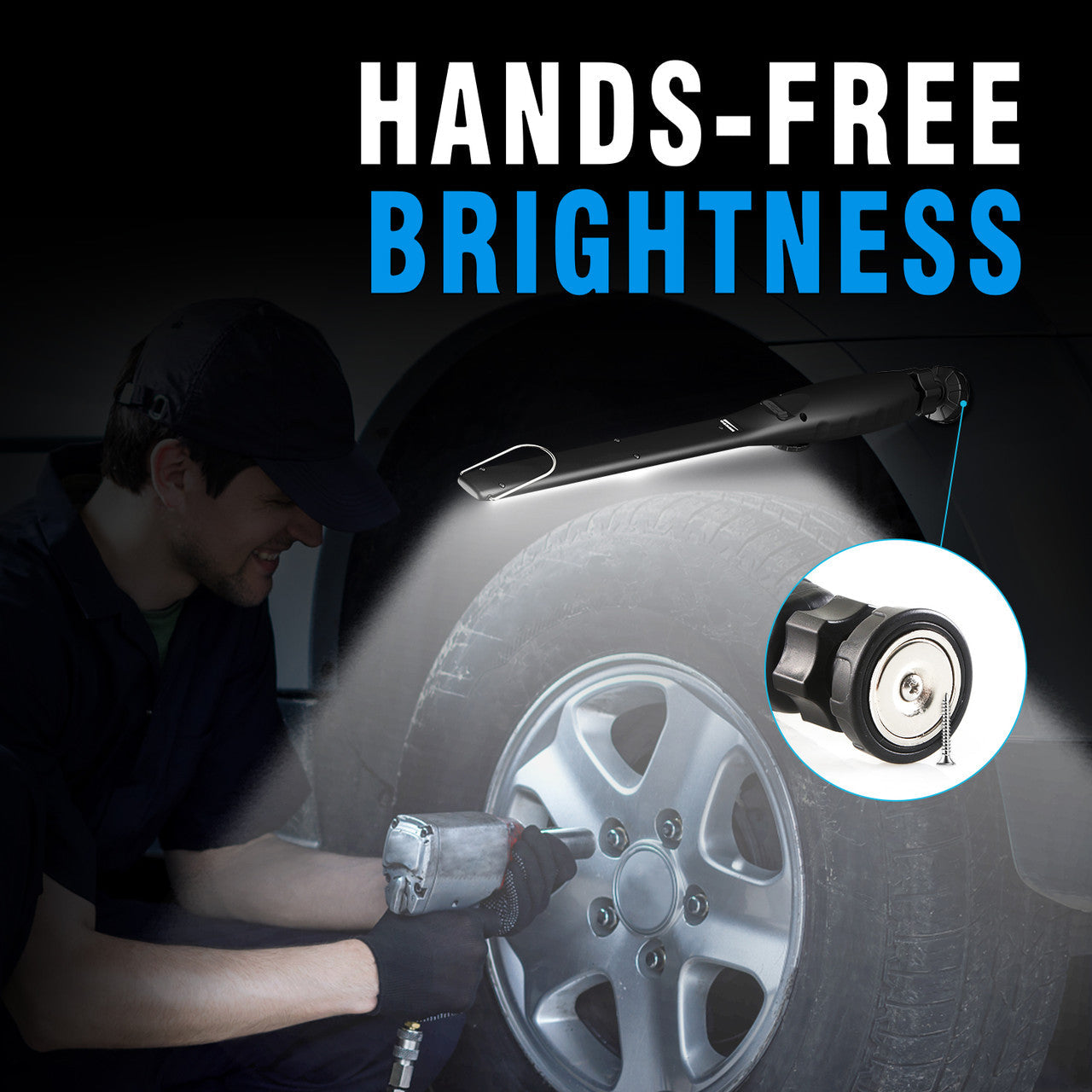 Renogy | Dr. Prepare LED Work Light, 700 Lumens Rechargeable Work Light | DWL-1BK3200-US