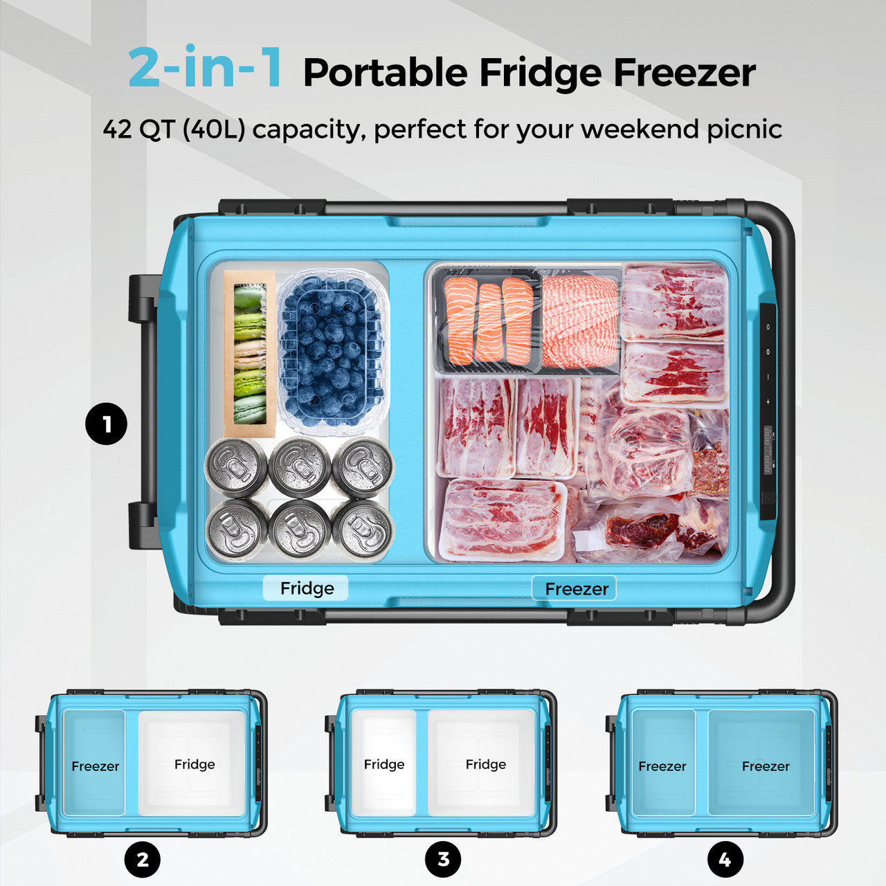 Renogy | 42 Quart (40L) Portable Refrigerator | DCCR40L-US