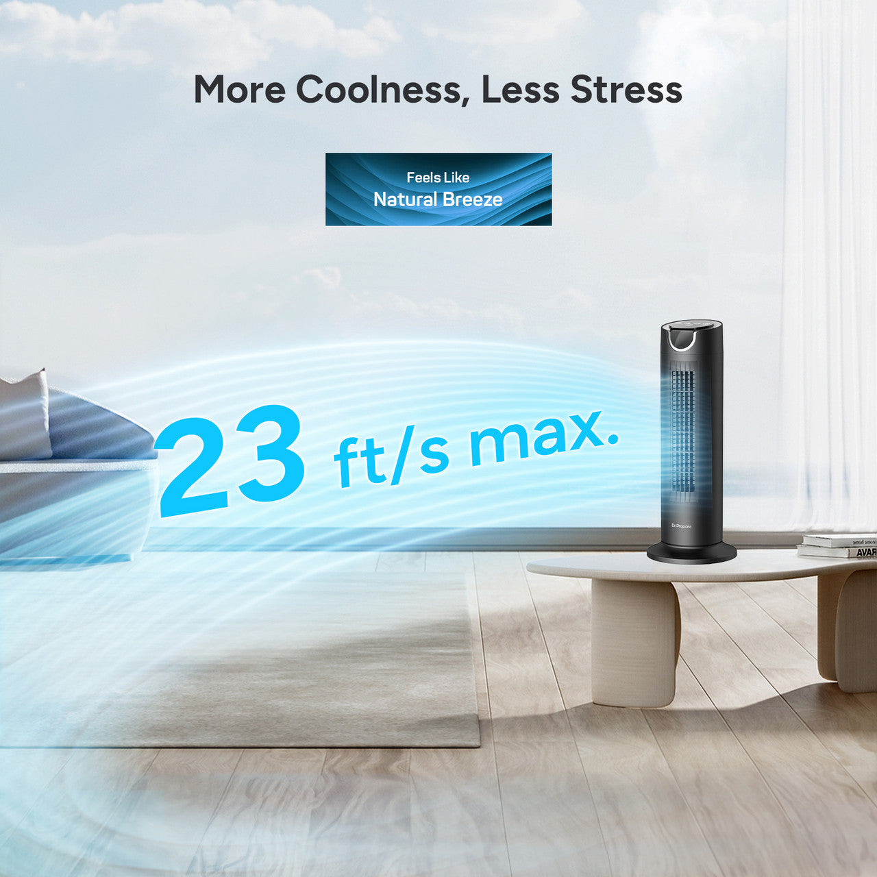 Renogy | Dr.Prepare 16-inch Tower Fan with 12W DC Motor | DCCF10-G1-US