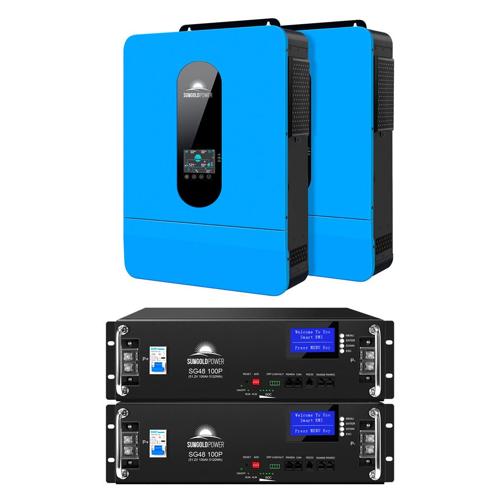 SunGoldPower 13000W 48V Solar Charge Inverter Split Phase + Wifi Monitor (2 Units Parallel)