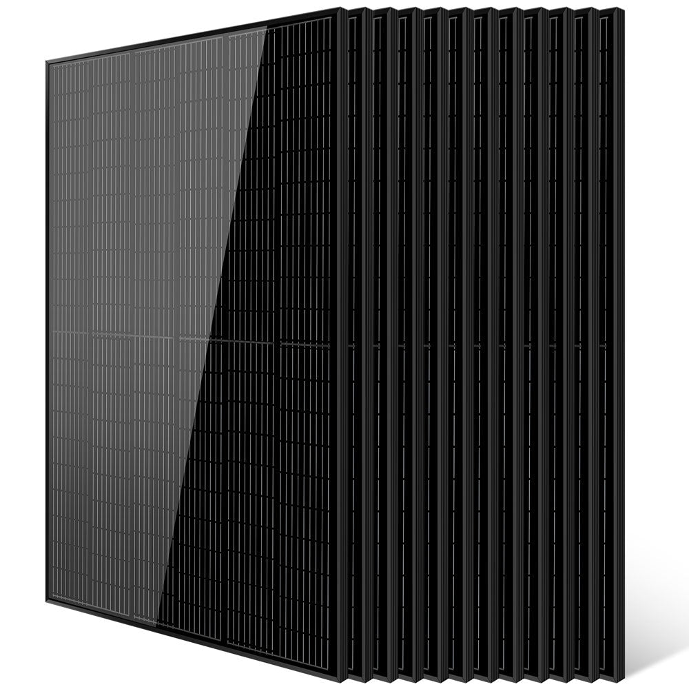 SunGoldPower 370W/ 415W/ 440W/ 500W Mono Black PERC Solar Panel UL 61730 CEC Listed