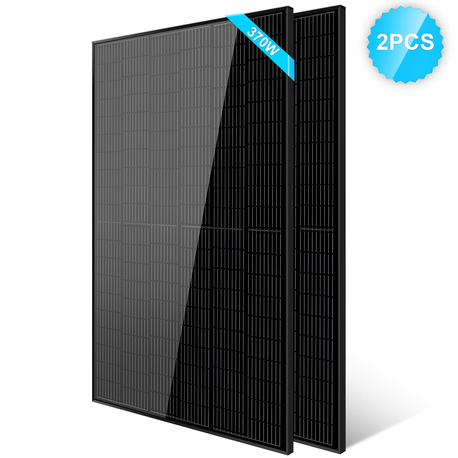 SunGoldPower 370W Mono Black PERC Solar Panel UL 61730