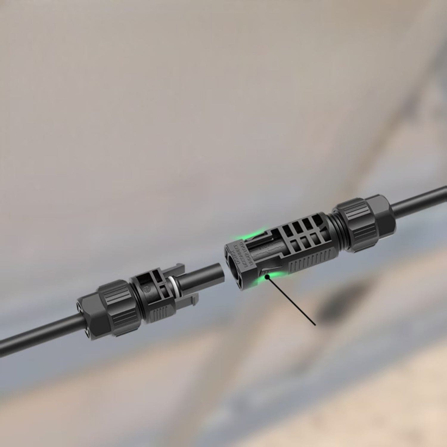 Nature's Generator 50 Foot Quick Release MC4 Extension Cables for MyGrid 10K System