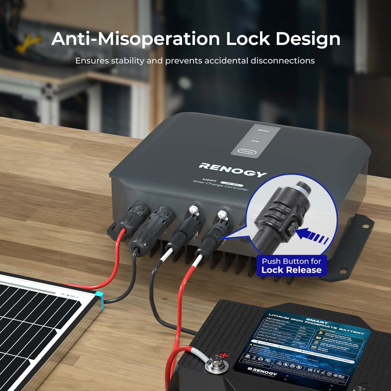 Renogy | Amphenol Adapter Cable( Amphenol - 3/8 in Lugs) | RPC0510AR-US