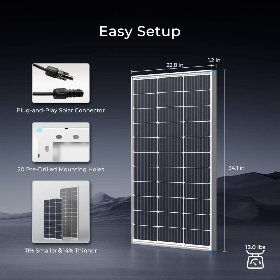 Renogy | Premium RV Solar Kit 600W 12V/24V | Optional Smart Monitoring | RKIT600DPM-RVR60-US