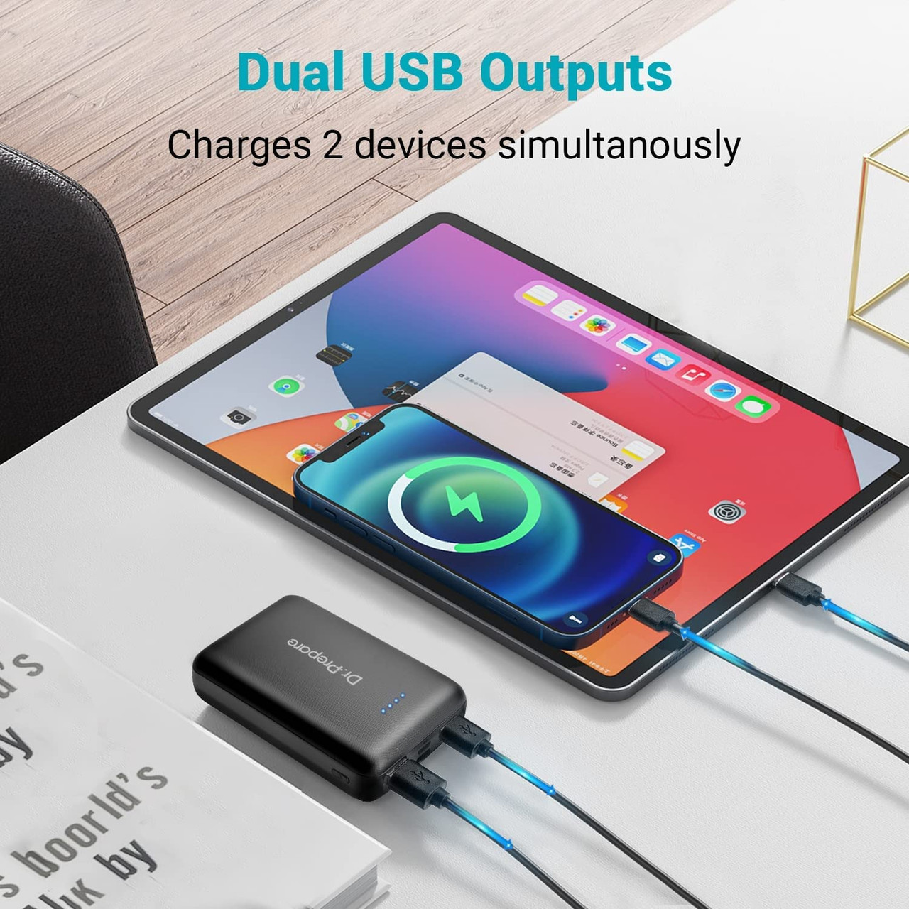 Renogy | Dr. Prepare Portable Charger 10000mAh for Heated Vest/Jacket | DPB-1BK10K-US