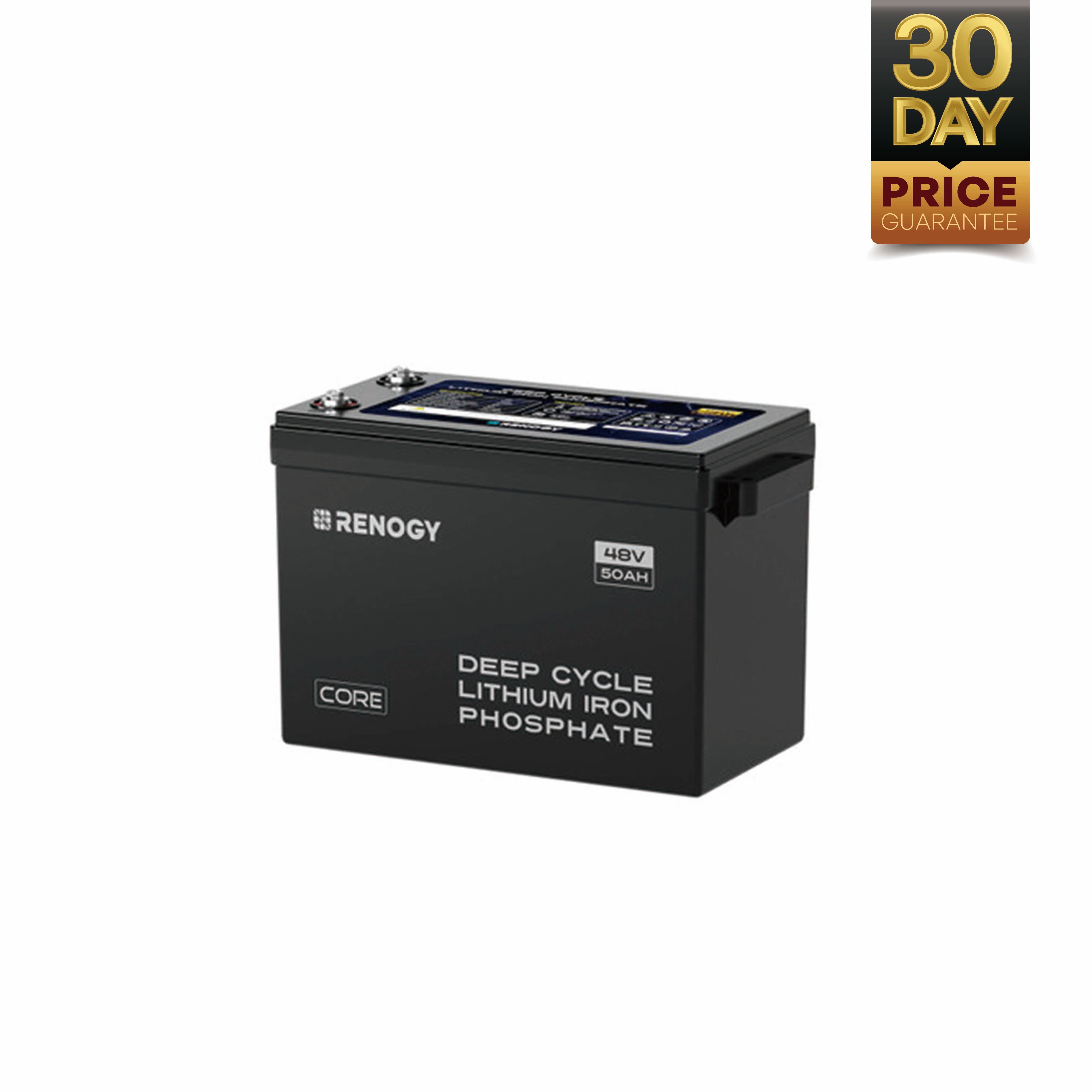 Renogy | Core - 48V 50Ah Smart Lithium Iron Phosphate Battery w/Self-heating | RBT4850LFPSH-US