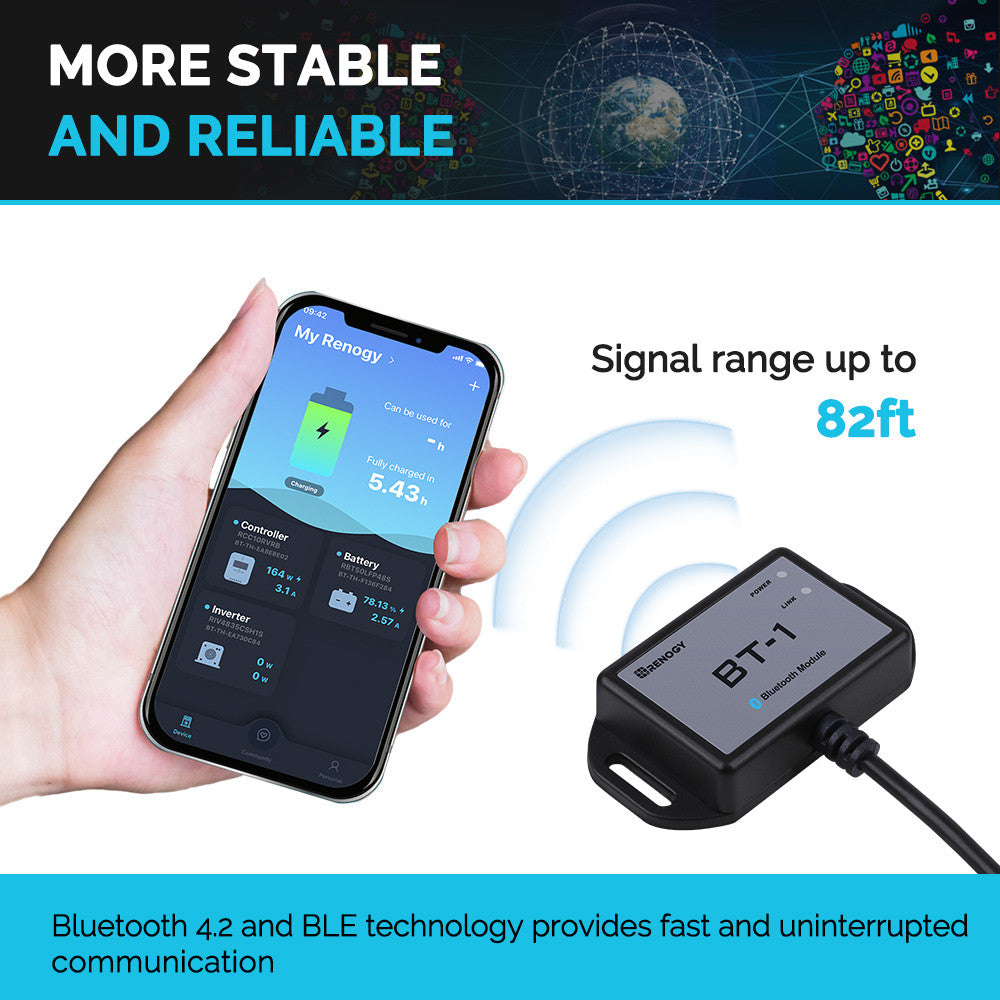 Renogy | BT-1 Bluetooth Module (New Version) | RCM-BT1-US