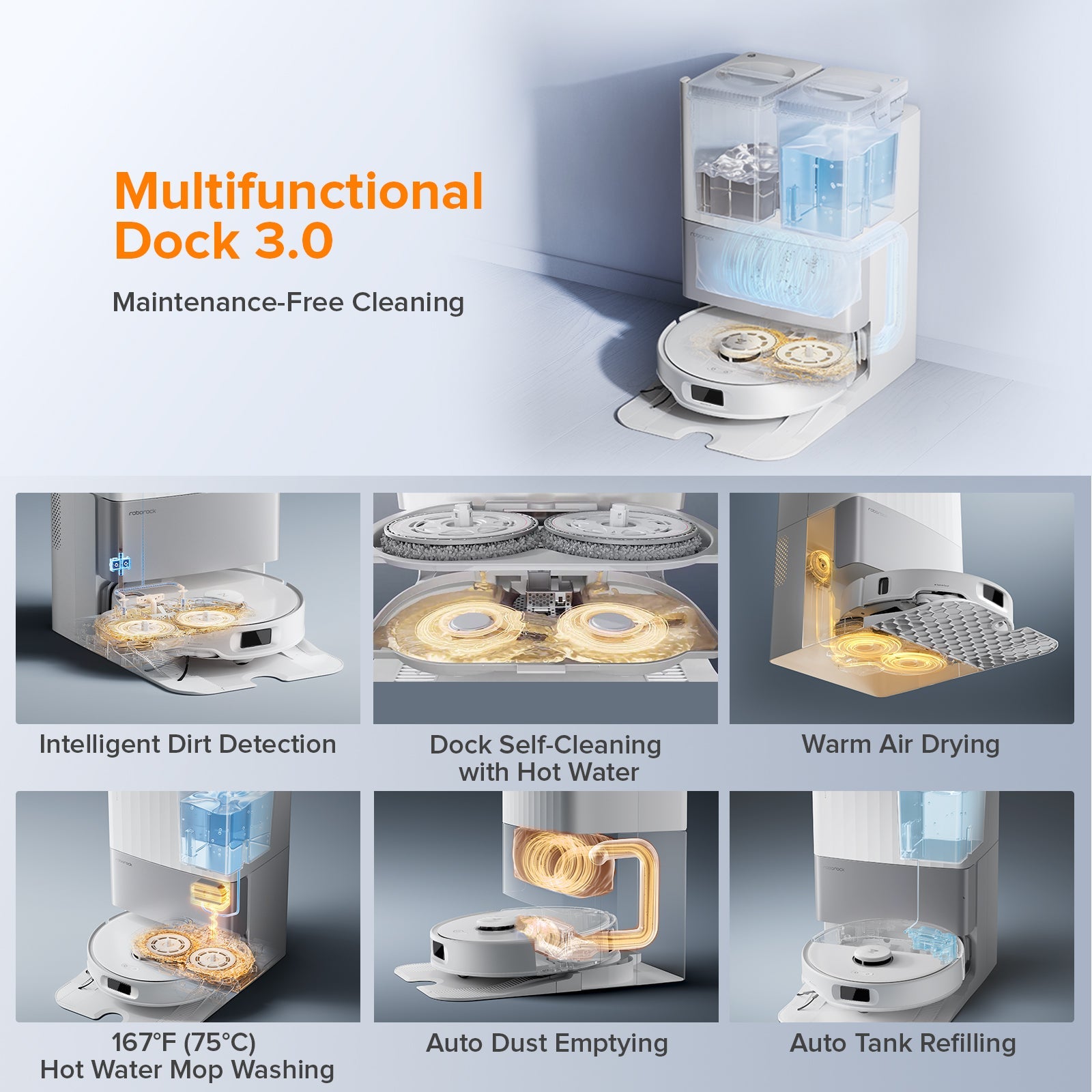 Roborock Qrevo Edge S5A Robot Vacuum with Multifunctional Dock 3.0