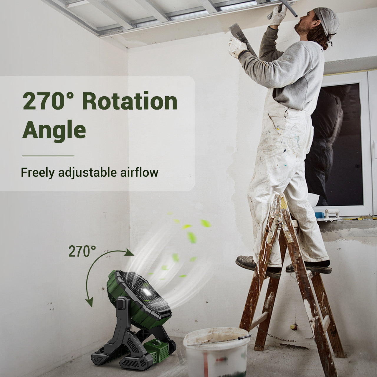 Renogy | Dr.Prepare X35 Portable Camping Fan with LED Light | DCF-1BK35-US