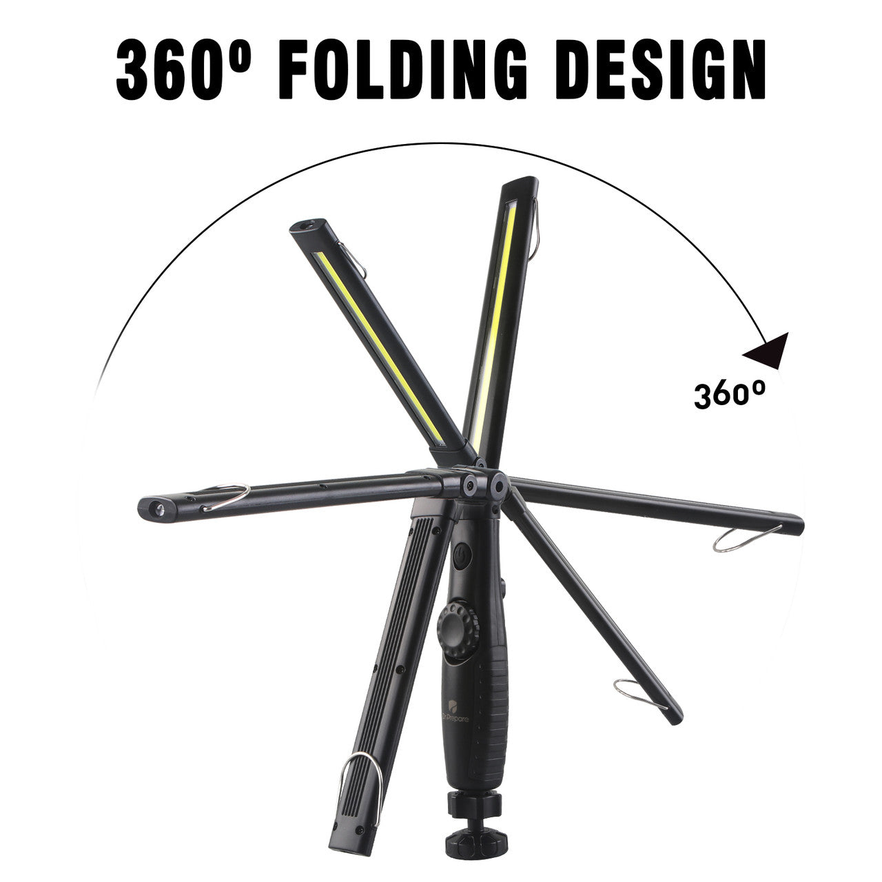 Renogy | Dr. Prepare 700-lumens 3200mAh Foldable Rechargeable LED Work Light | DWL-1BK3200F