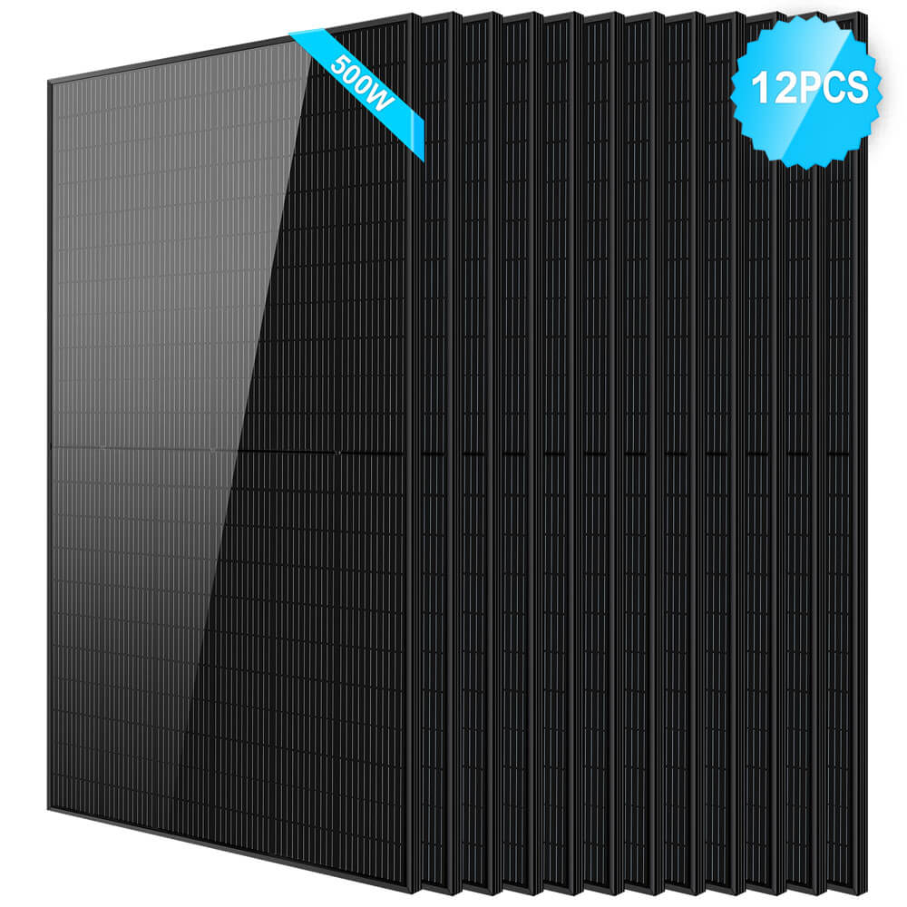 SunGoldPower 500W Mono Black PERC Solar Panel  UL61730 CEC Listed