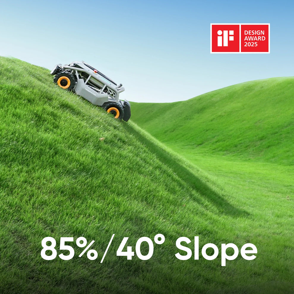 Mowrator S1 Remote Control Lawn Mower 4WD 85% Slope(Wide Wheels Edition)