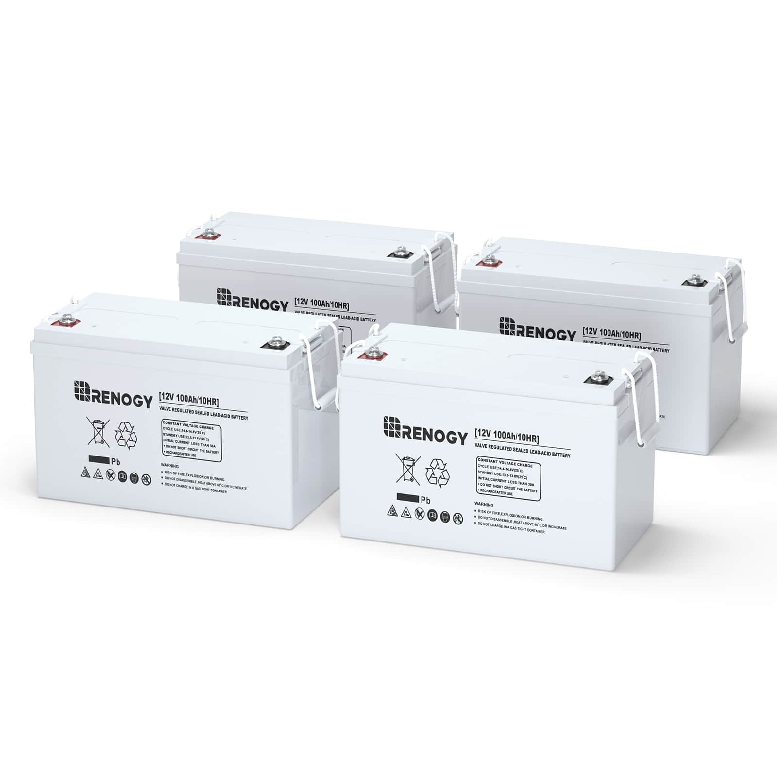 Renogy | Deep Cycle AGM Battery 12 Volt 100Ah/200Ah | RNG-BATT-AGM12-200-US