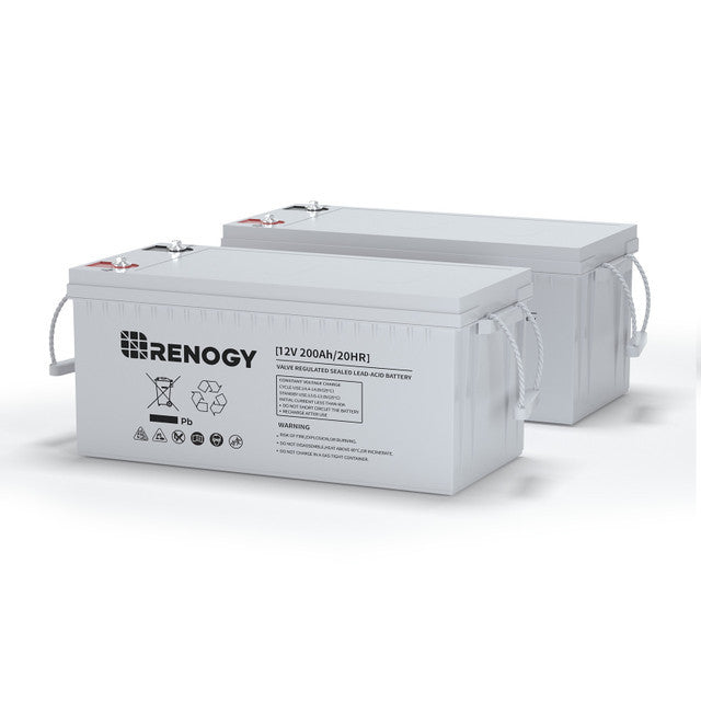 Renogy | Deep Cycle AGM Battery 12 Volt 100Ah/200Ah | RNG-BATT-AGM12-200-US