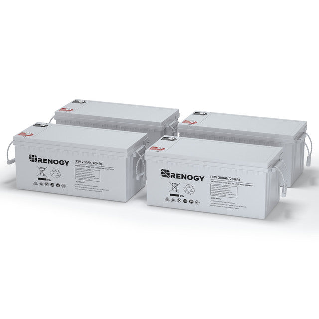 Renogy | Deep Cycle AGM Battery 12 Volt 100Ah/200Ah | RNG-BATT-AGM12-200-US