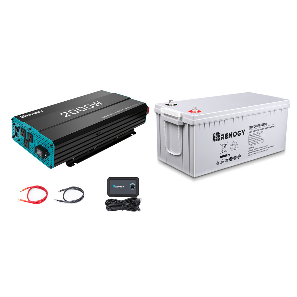 Renogy | 2000W 12V Pure Sine Wave Inverter | RNG-INVT-2000-12V-P2-US