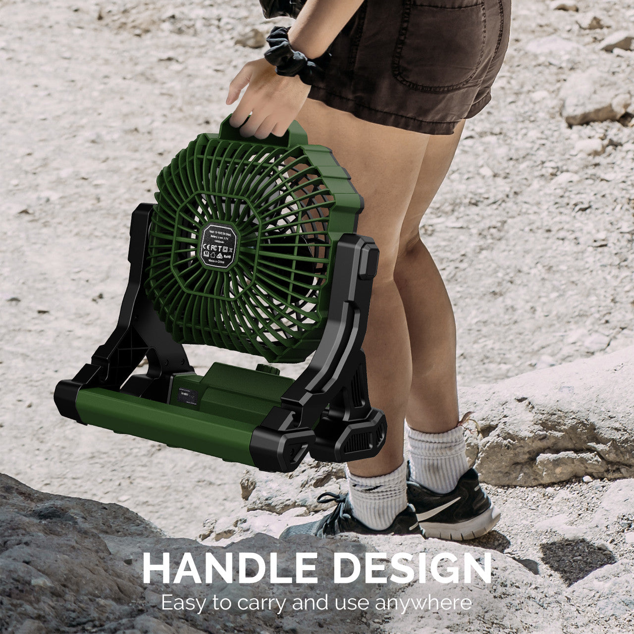 Renogy | Dr.Prepare X35 Portable Camping Fan with LED Light | DCF-1BK35-US