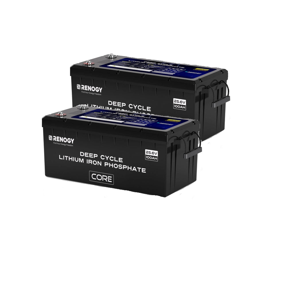 Renogy | Core - 24V 100Ah Deep Cycle Lithium Iron Phosphate Battery | RBT24100LFPSH-US