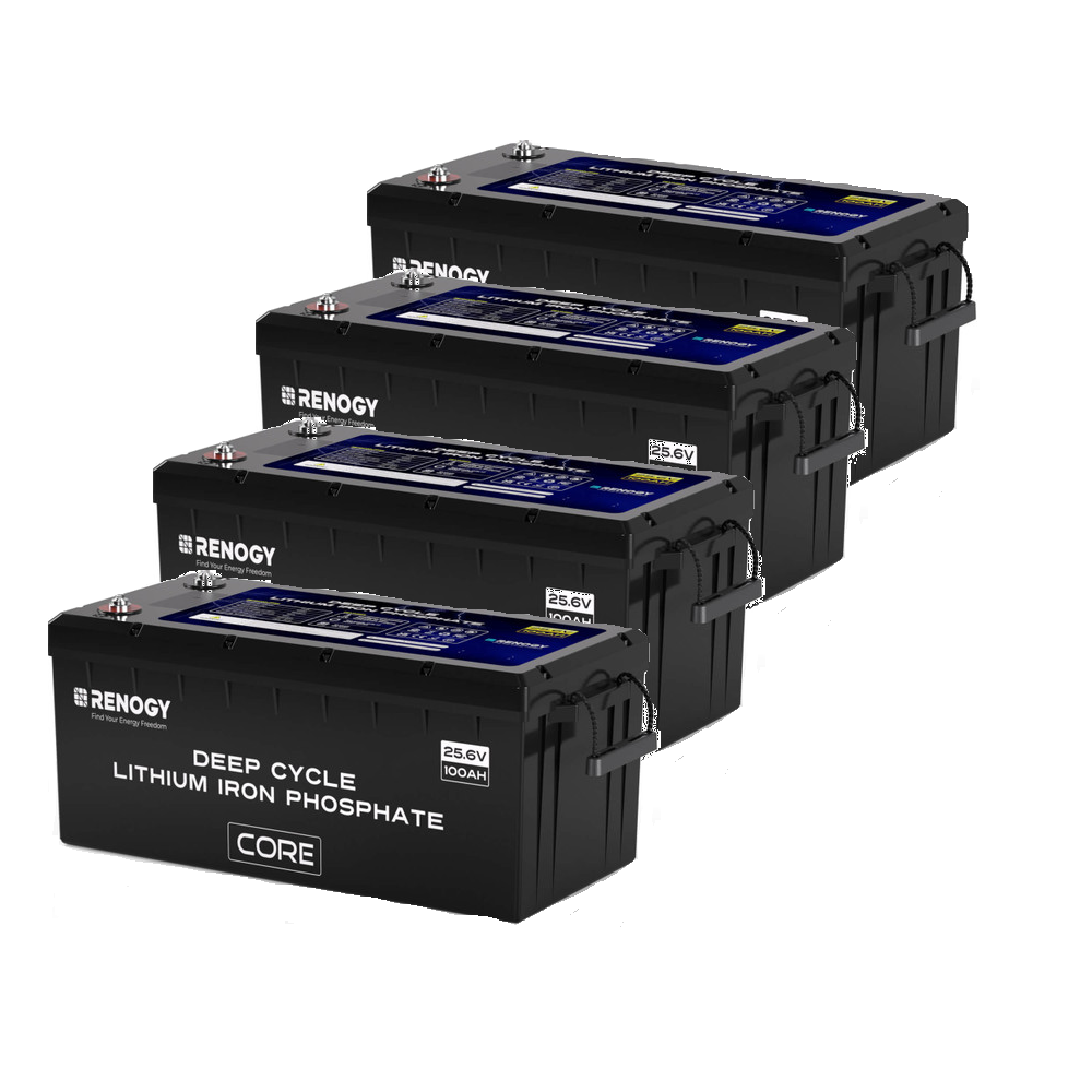 Renogy | Core - 24V 100Ah Deep Cycle Lithium Iron Phosphate Battery | RBT24100LFPSH-US
