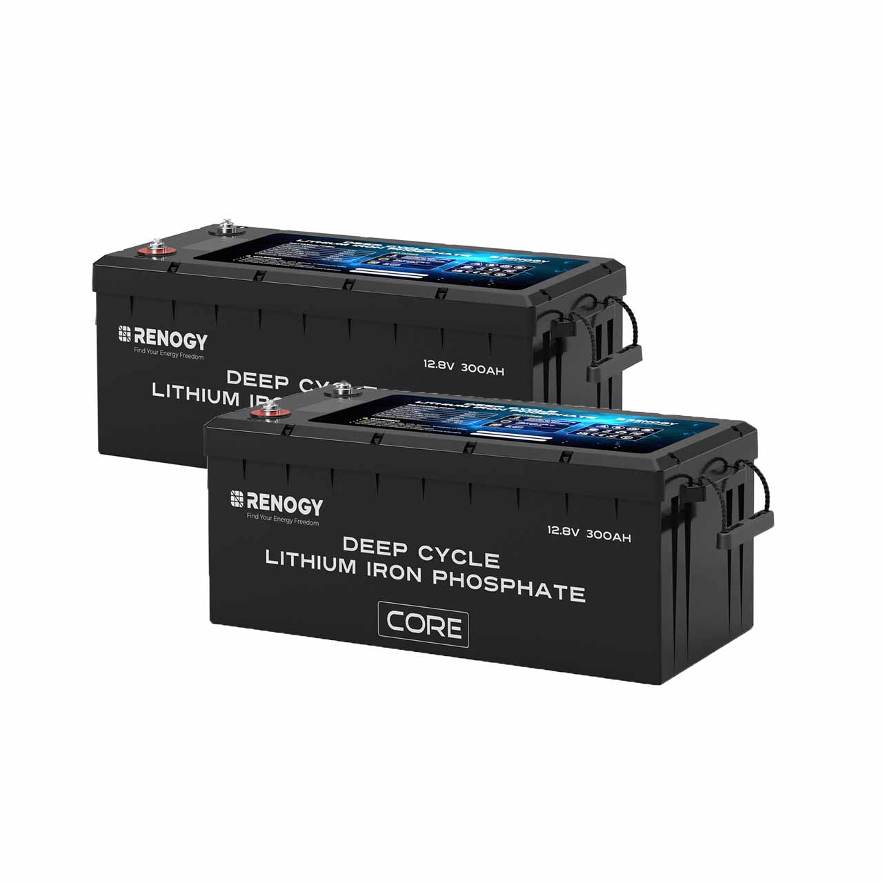 Renogy | Core - Renogy | 12V 300Ah Deep Cycle Lithium Iron Phosphate Battery w/Self-Heating | RBT12300LFPSH-S-US