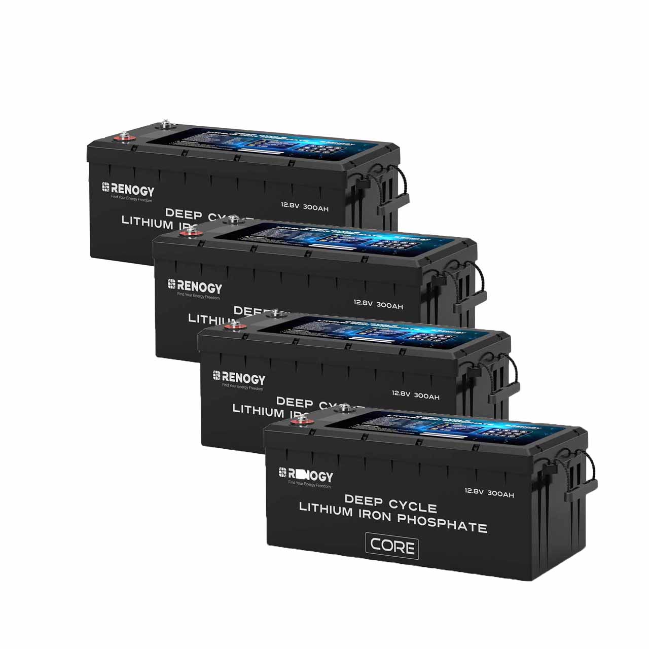 Renogy | Core - Renogy | 12V 300Ah Deep Cycle Lithium Iron Phosphate Battery w/Self-Heating | RBT12300LFPSH-S-US