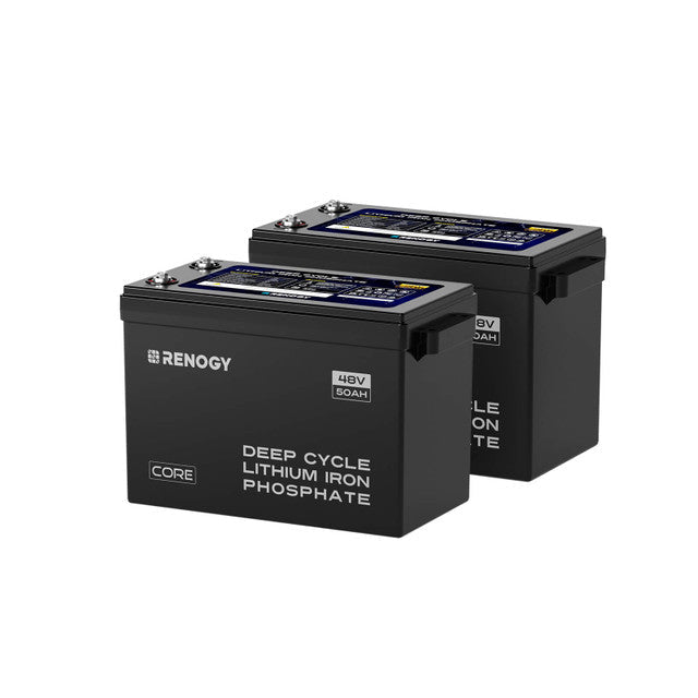 Renogy | Core - 48V 50Ah Smart Lithium Iron Phosphate Battery w/Self-heating | RBT4850LFPSH-US