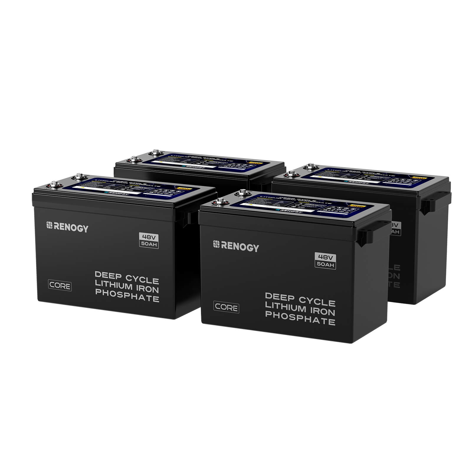 Renogy | Core - 48V 50Ah Smart Lithium Iron Phosphate Battery w/Self-heating | RBT4850LFPSH-US