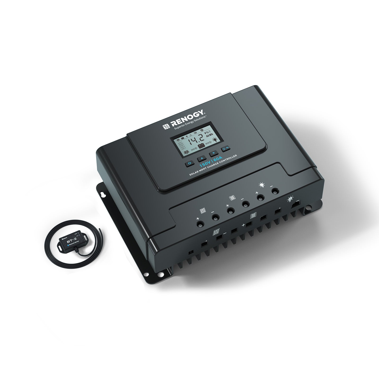 Renogy | Rover Lite 12V/ 24V/ 36V/ 48V 60A MPPT Solar Charge Controller | RCC60RVRE-BT-US