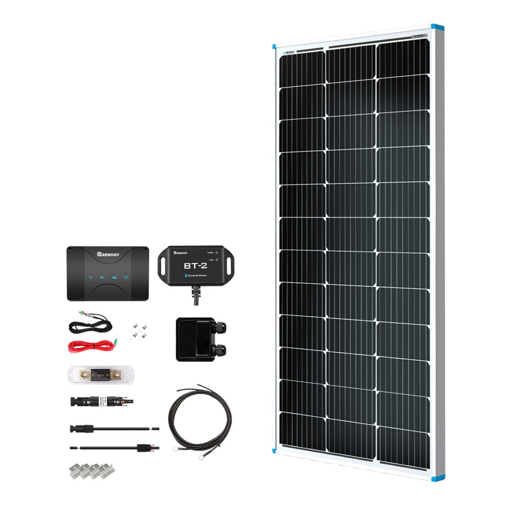 Renogy | Essential Kit 100W 12V Solar RV Kit | RKIT100RT-D30DB1