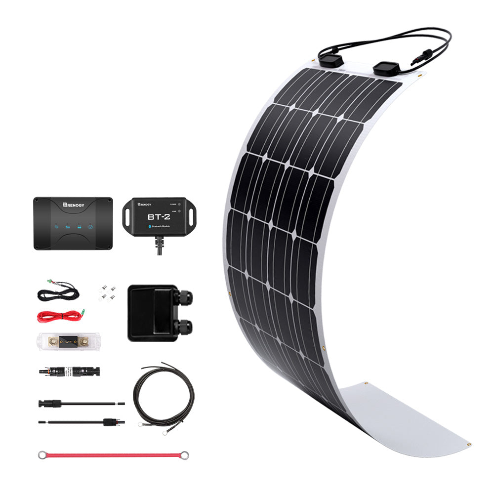 Renogy | Essential Kit 100W 12V Solar RV Kit | RKIT100RT-D30DB1