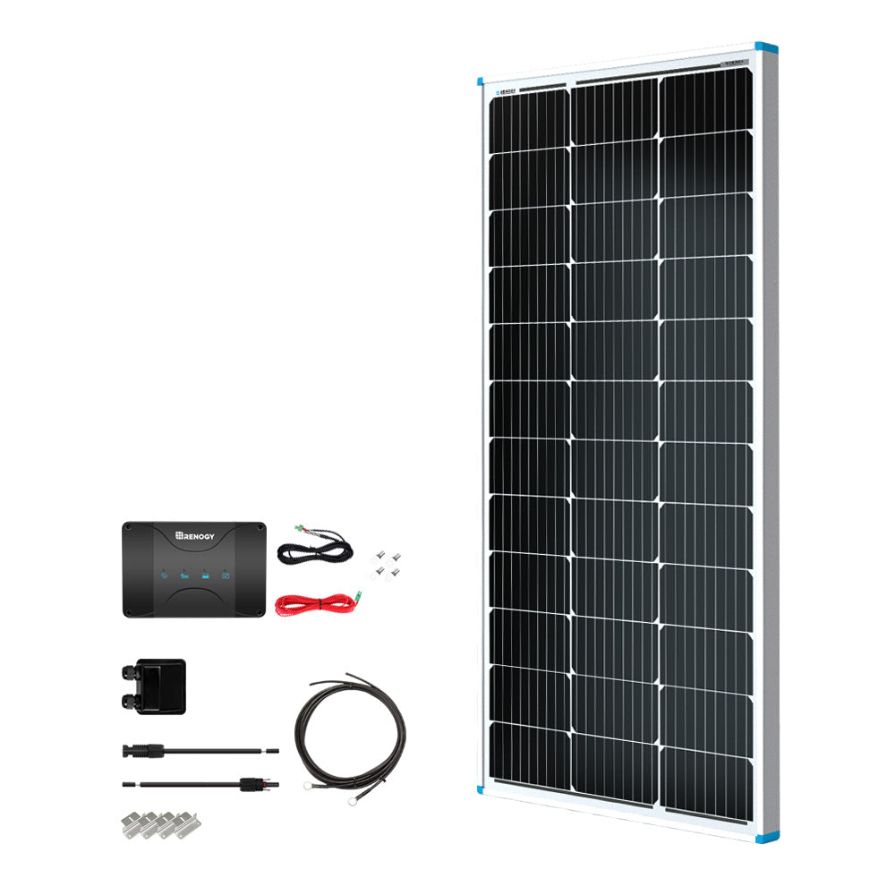 Renogy | Essential Kit 100W 12V Solar RV Kit | RKIT100RT-D30DB1