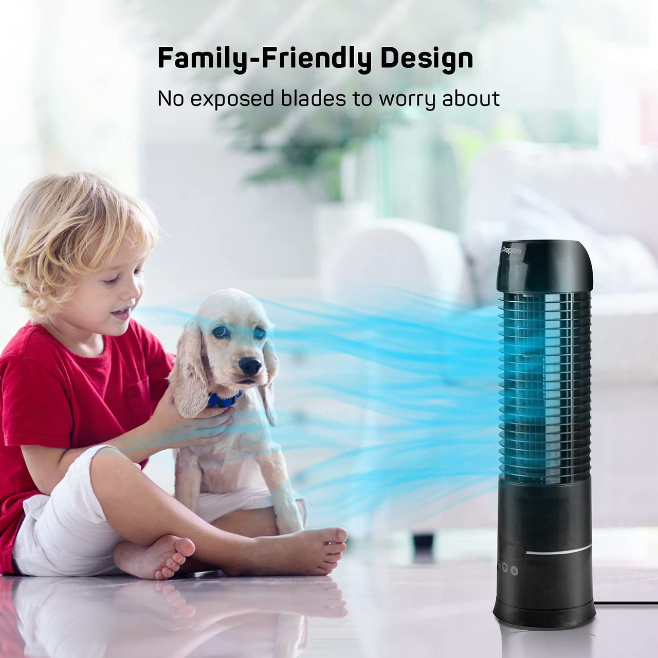 Renogy | Dr. Prepare 16" Portable Oscillating Tower Fan | DDF-0BKDF8-US