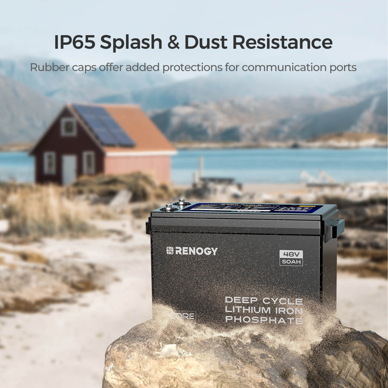 Renogy | Core - 48V 50Ah Smart Lithium Iron Phosphate Battery w/Self-heating | RBT4850LFPSH-US