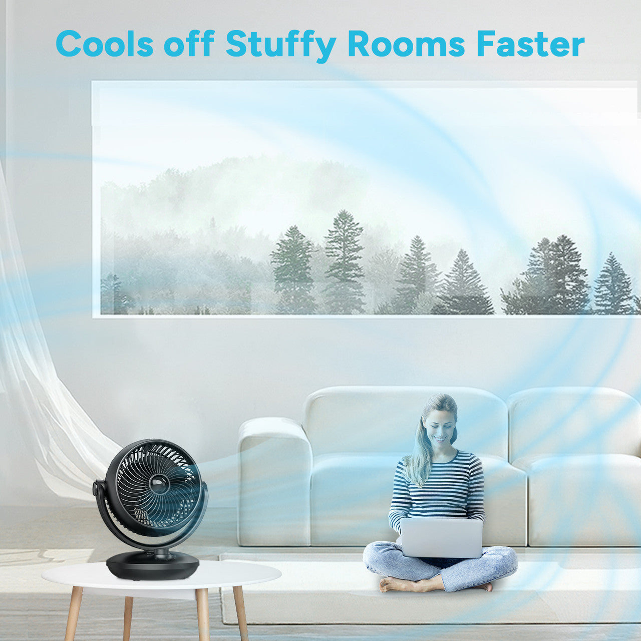 Renogy | Dr.Prepare 8" Air Circulator Fan | DCCFA2-G1-US