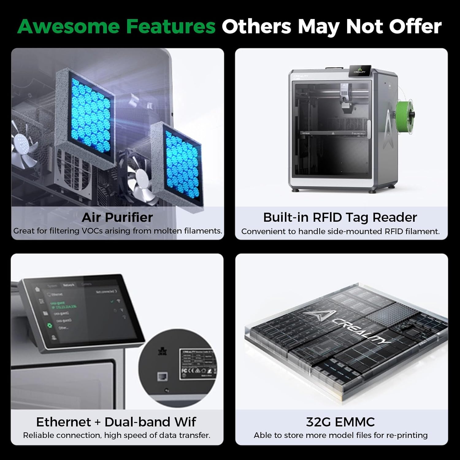 Creality K2 Plus Combo 3D Printer, Multicolor 3D Printer Machine with CFS