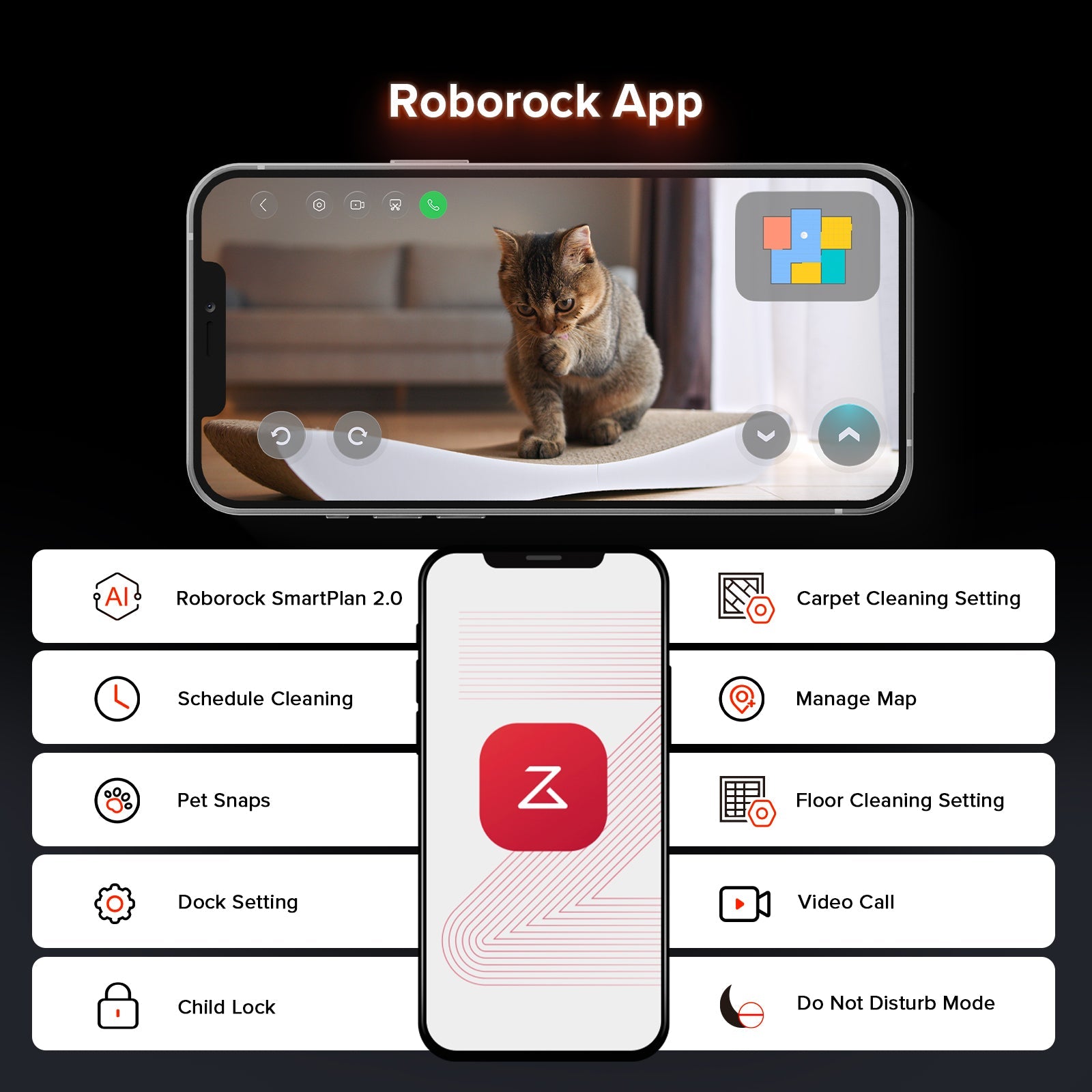 Roborock Saros 10R Robot Vacuum with Multifunctional Dock 4.0