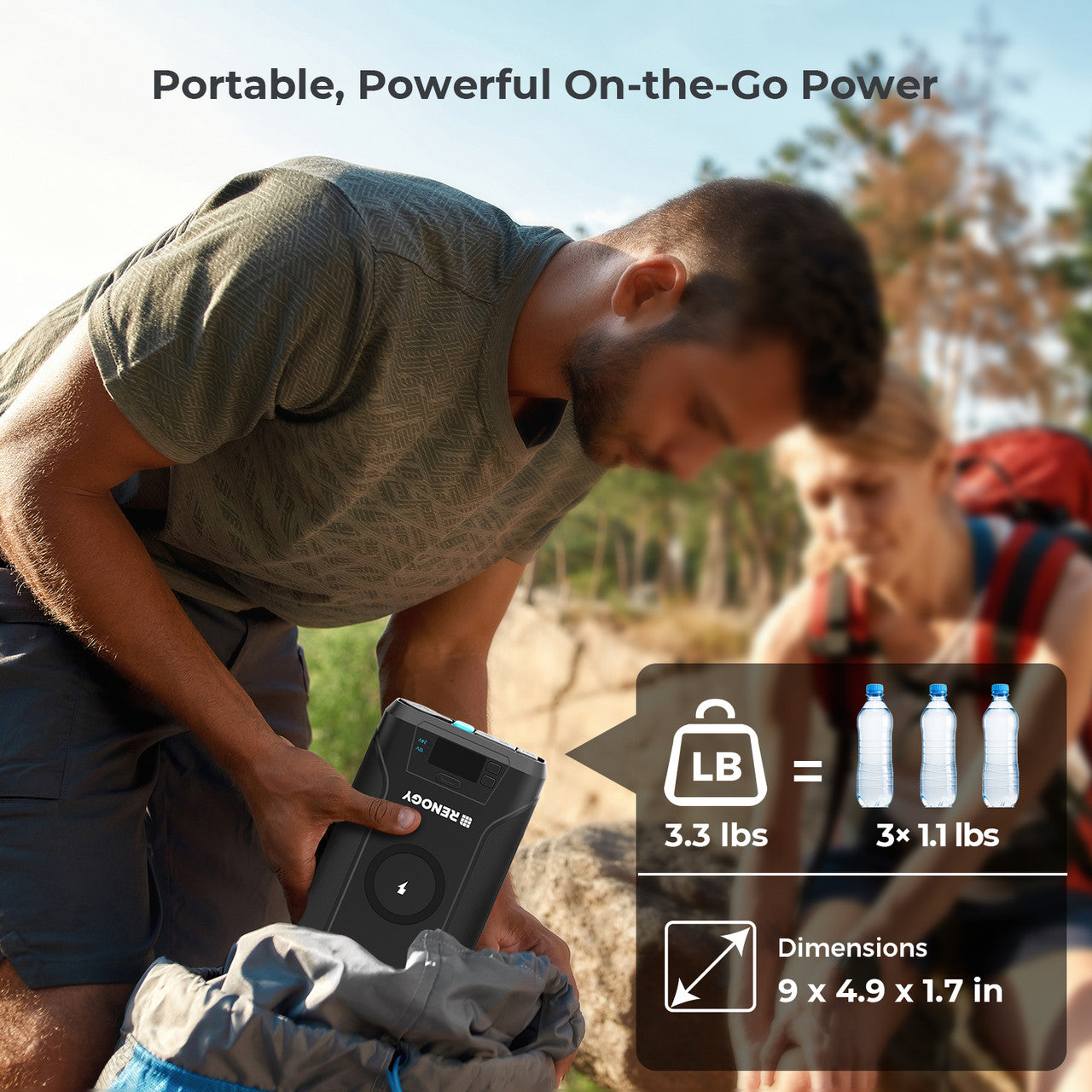 Renogy | 2025 Renogy | Upgraded 76,800mAh 276Wh Power Bank | DPB72000PRO-G1-US