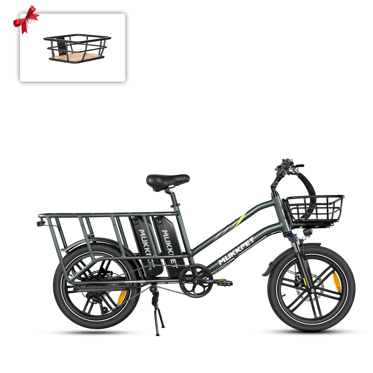 Mukkpet Stepwagon Dual-Battery Cargo E-Bike