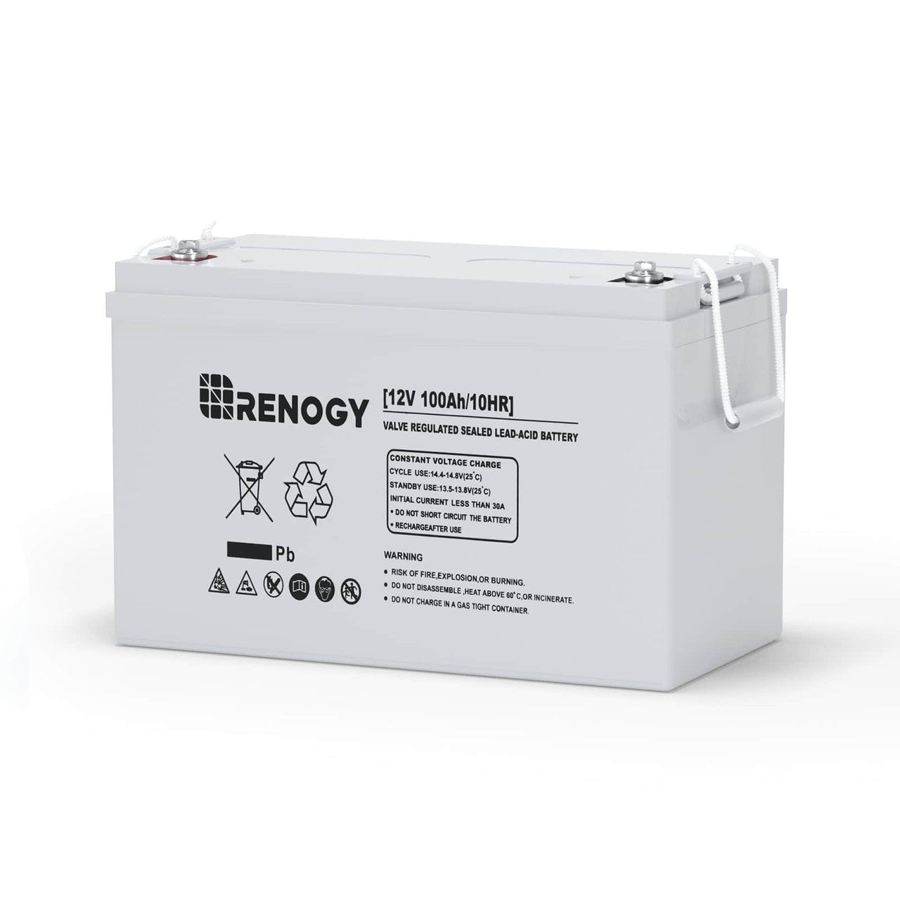 Renogy | Deep Cycle AGM Battery 12 Volt 100Ah/200Ah | RNG-BATT-AGM12-200-US