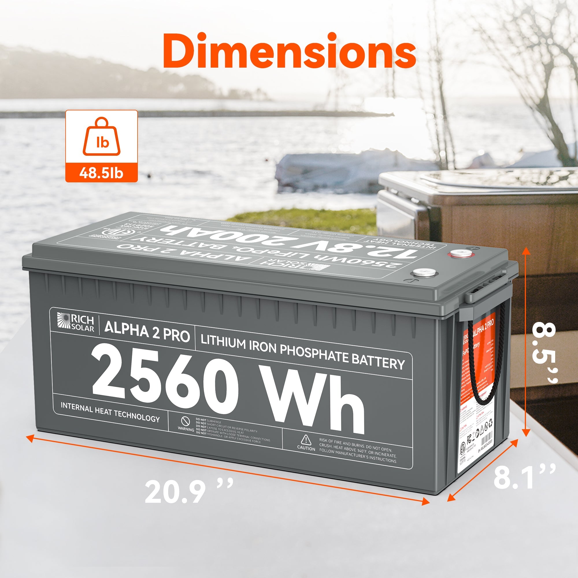 Rich Solar LiFePO4 Battery 12V 200Ah RS-B122SP