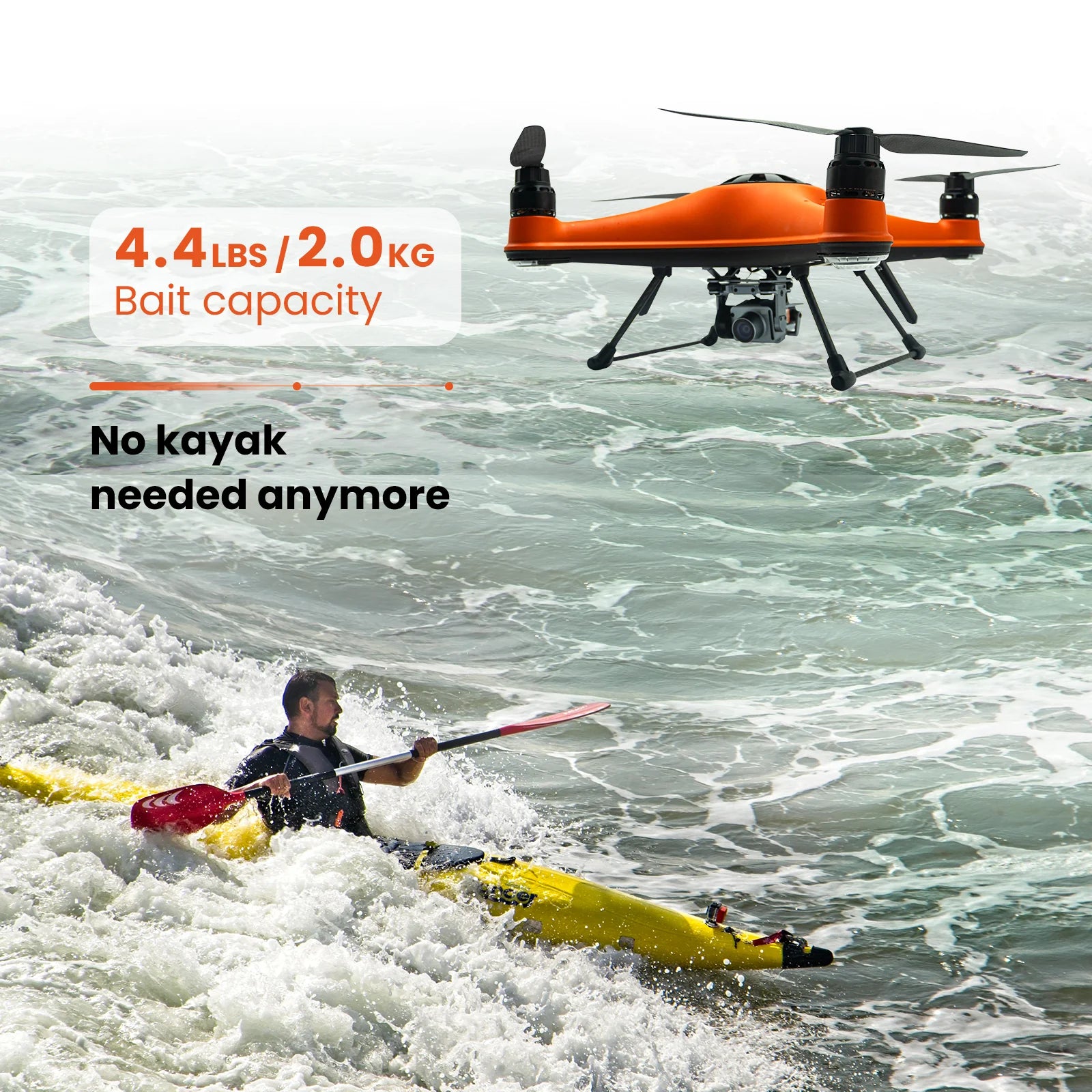 SwellPro Fisherman FD3 WaterProof Fishing Drone - Aircraft only