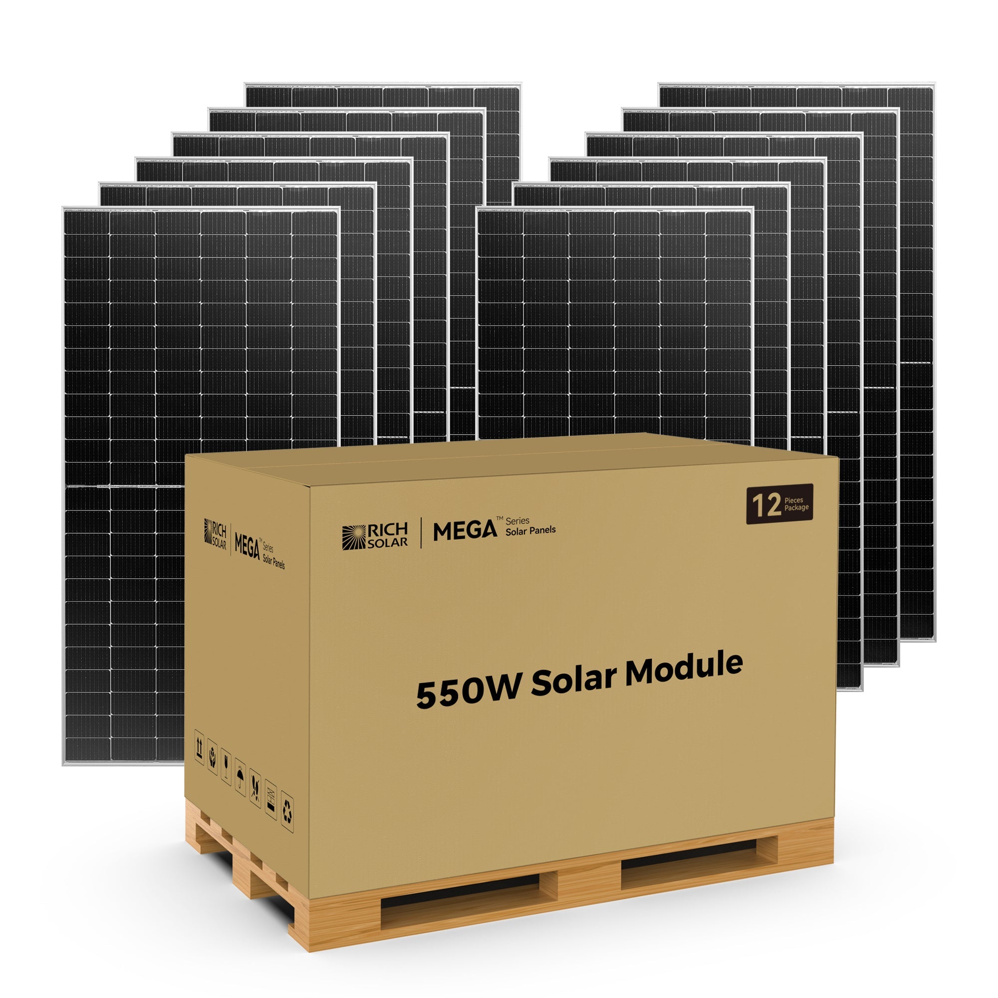 Rich Solar Bifacial Solar Panel MEGA 550