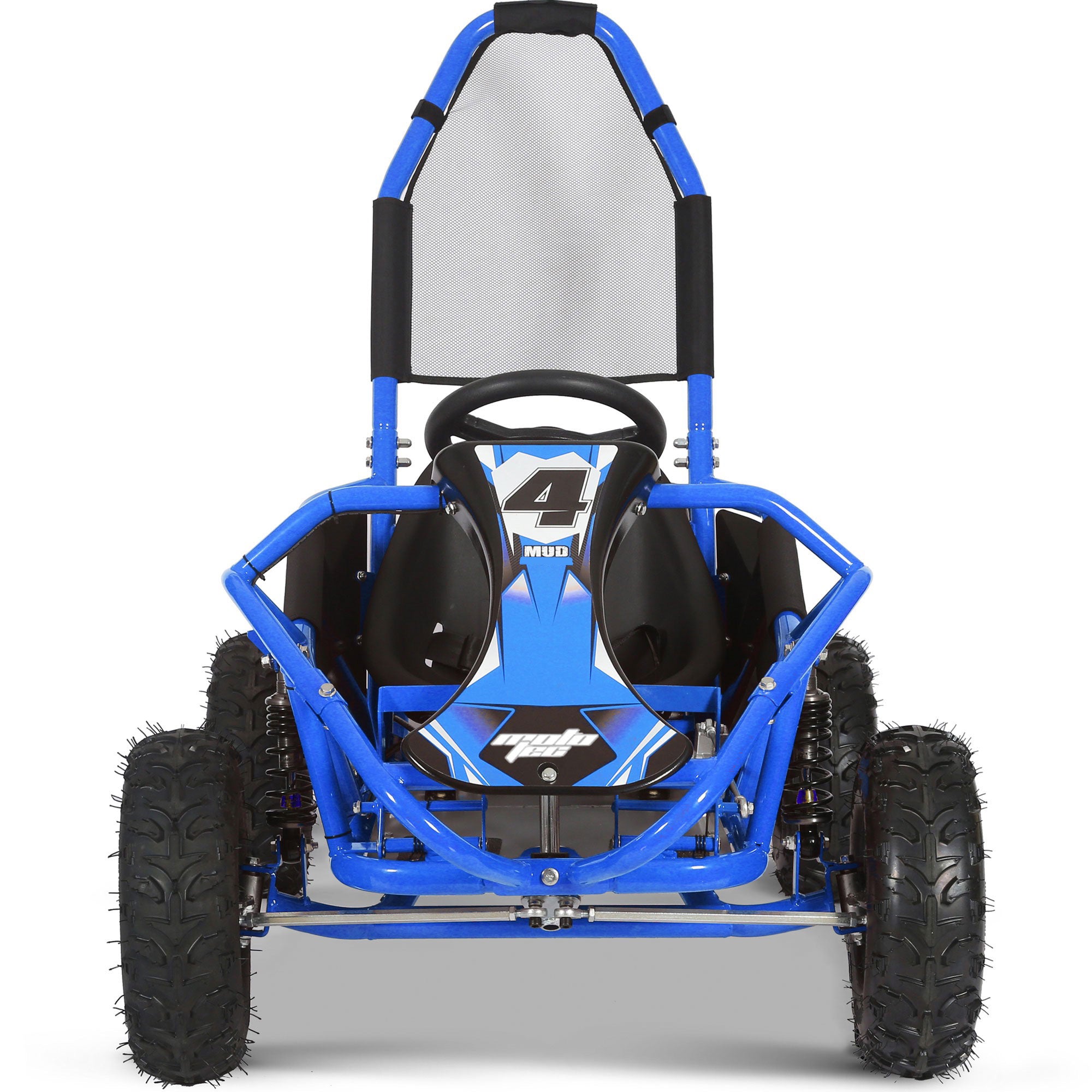 MotoTec Mud Kids Gas Powered 98cc Go Kart Full Suspension