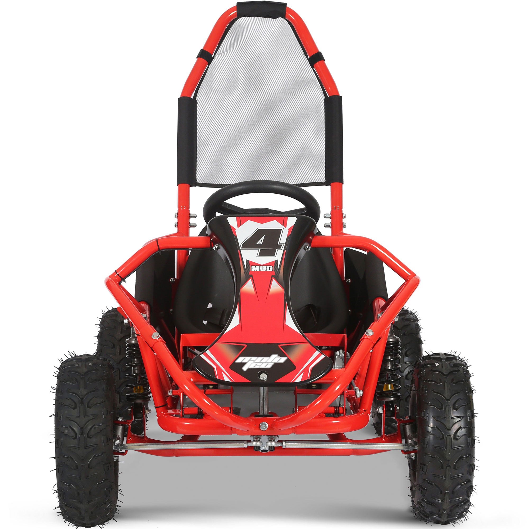 MotoTec Mud Kids Gas Powered 98cc Go Kart Full Suspension