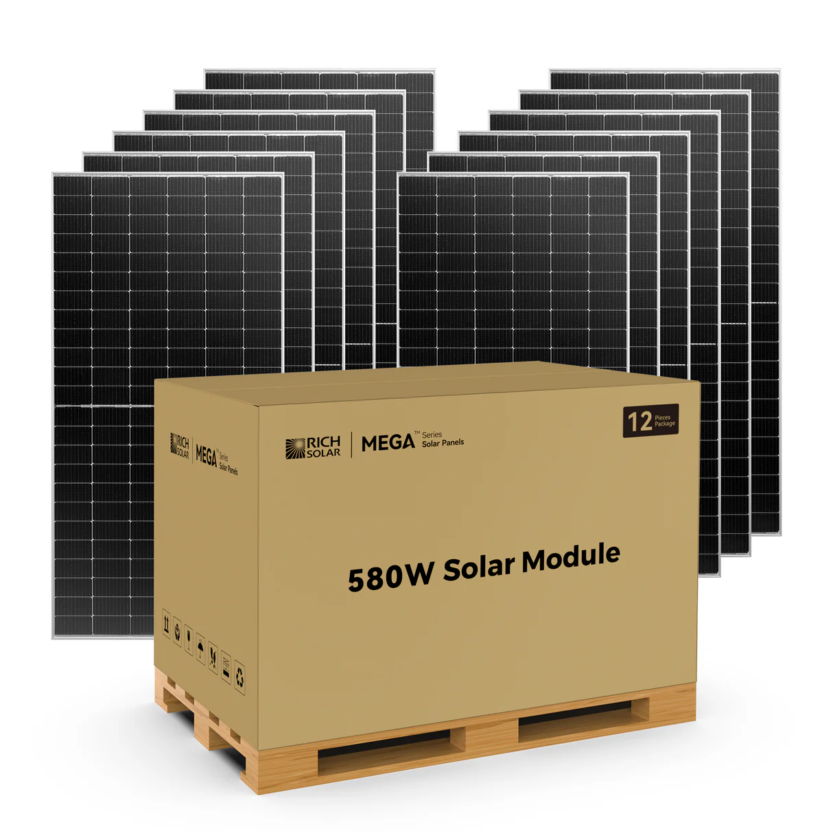 Rich Solar Bifacial Solar Panel MEGA 580