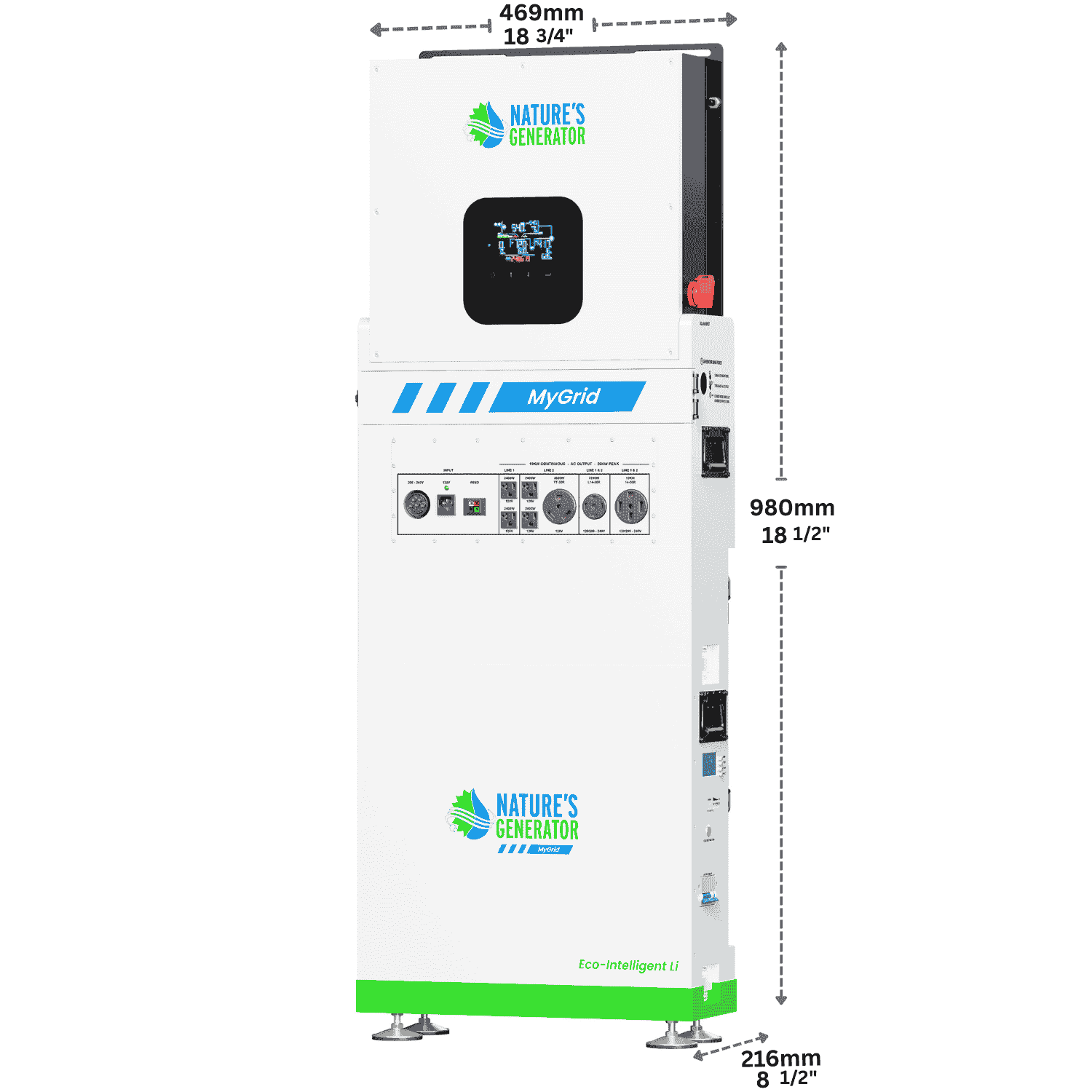 Nature's Generator MyGrid 10K Solar and Wind Generator for Home