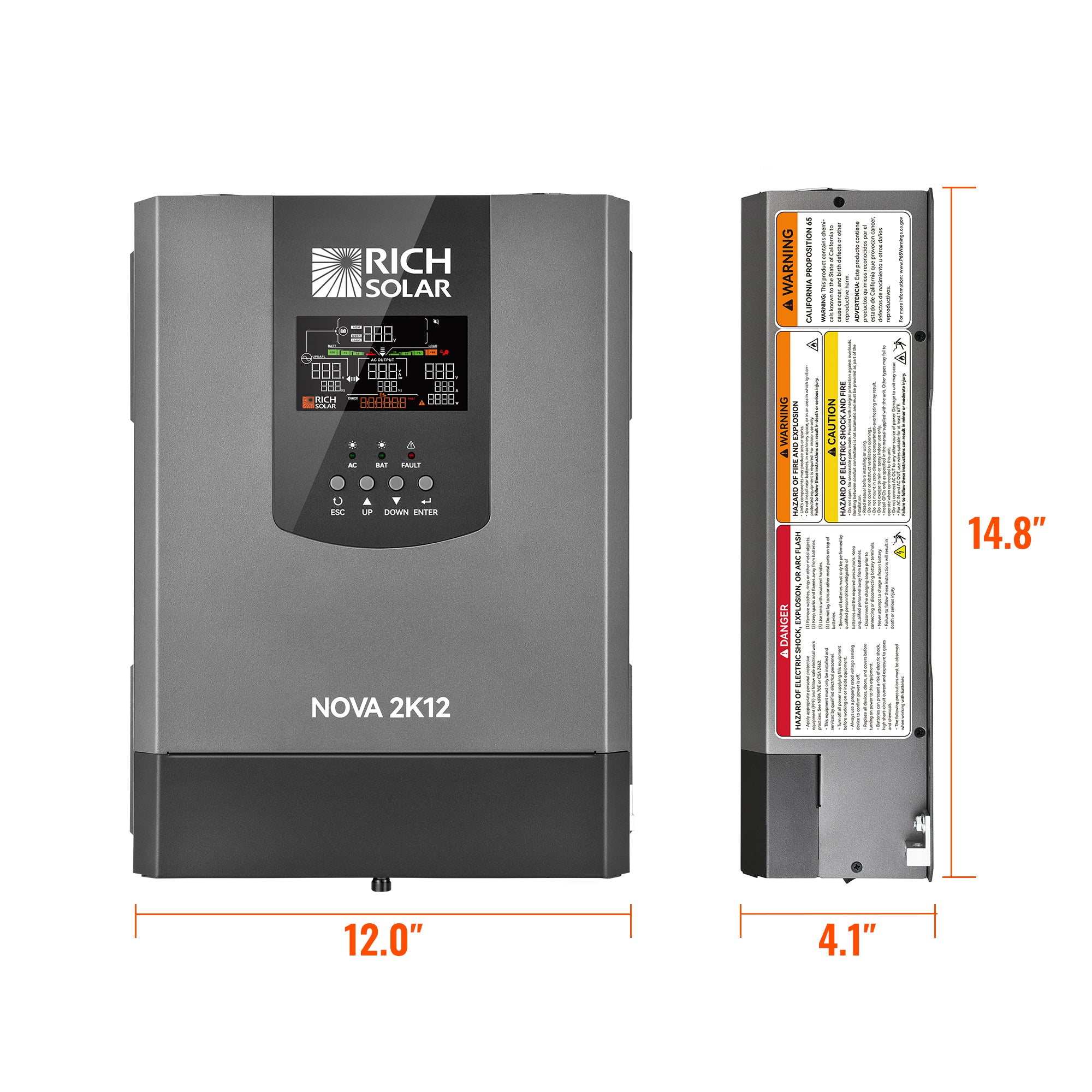 Rich Solar Pure Sine Wave Inverter 2K12