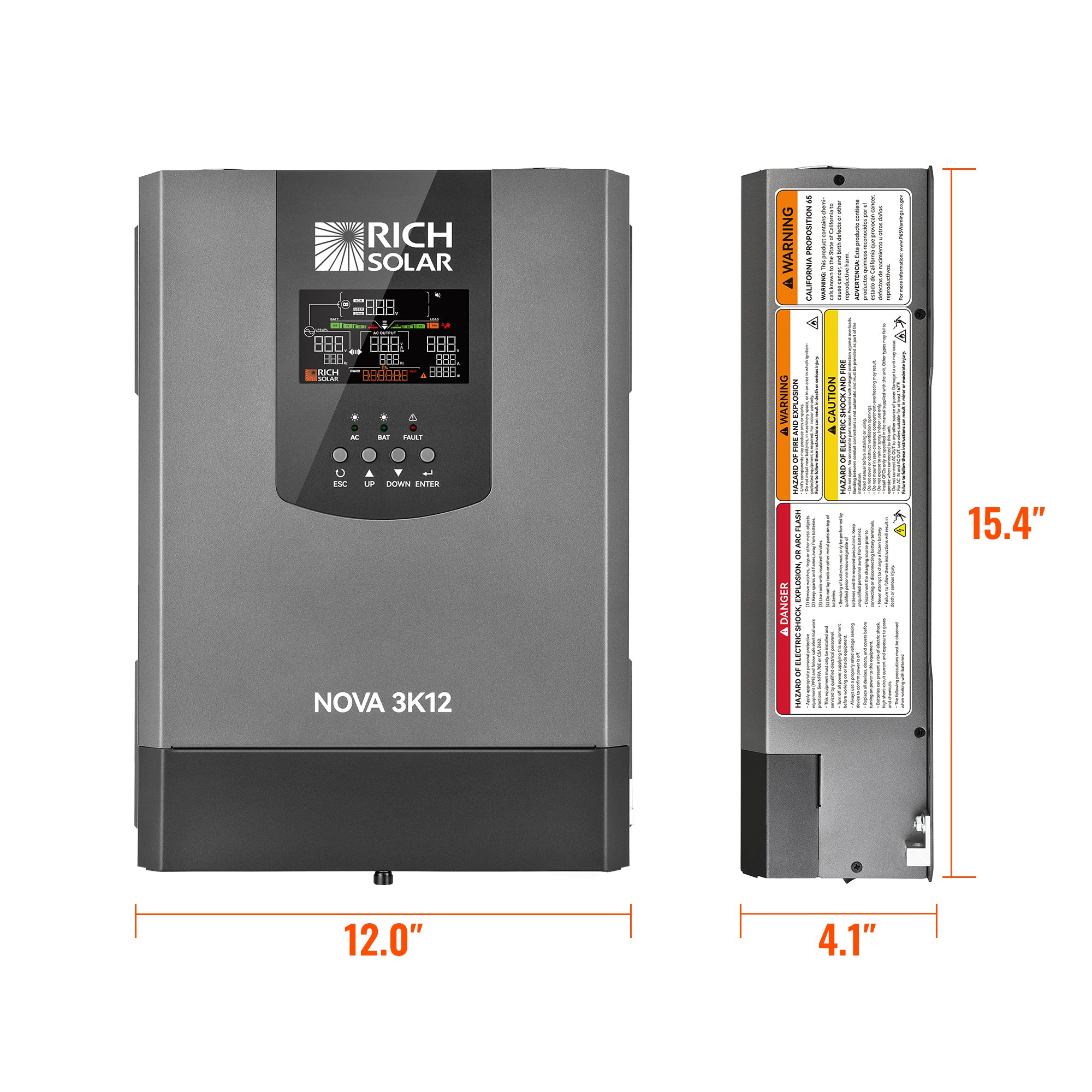 Rich Solar Pure Sine Wave Inverter NOVA 3K12