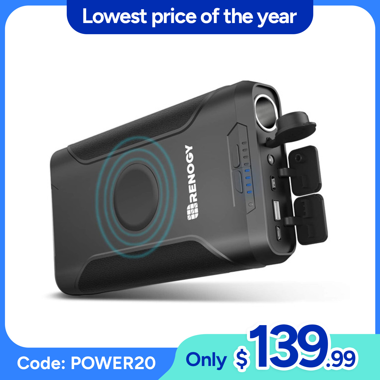 Renogy | 72000mAh 266Wh Power Bank | RPB-72000PD-US